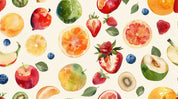 3D Pattern Apple Peach Strawberry Orange Wall Mural Wallpaper YXL 255