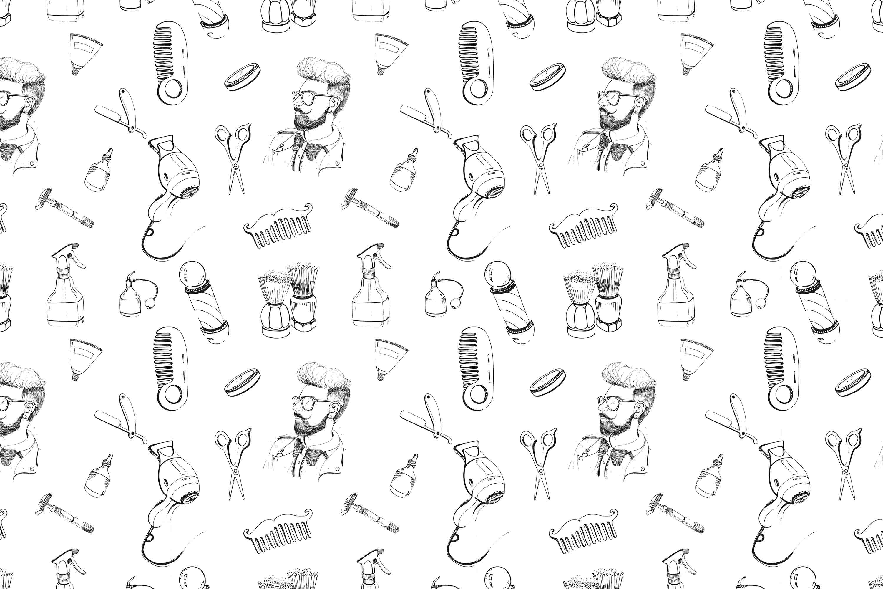 3D Salon Shop Beauty Salon Barber Shop Wall Mural Wallpaper 43