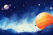 3D Watercolour The Earth Wave Point Wall Mural Wallpaper YXL 188