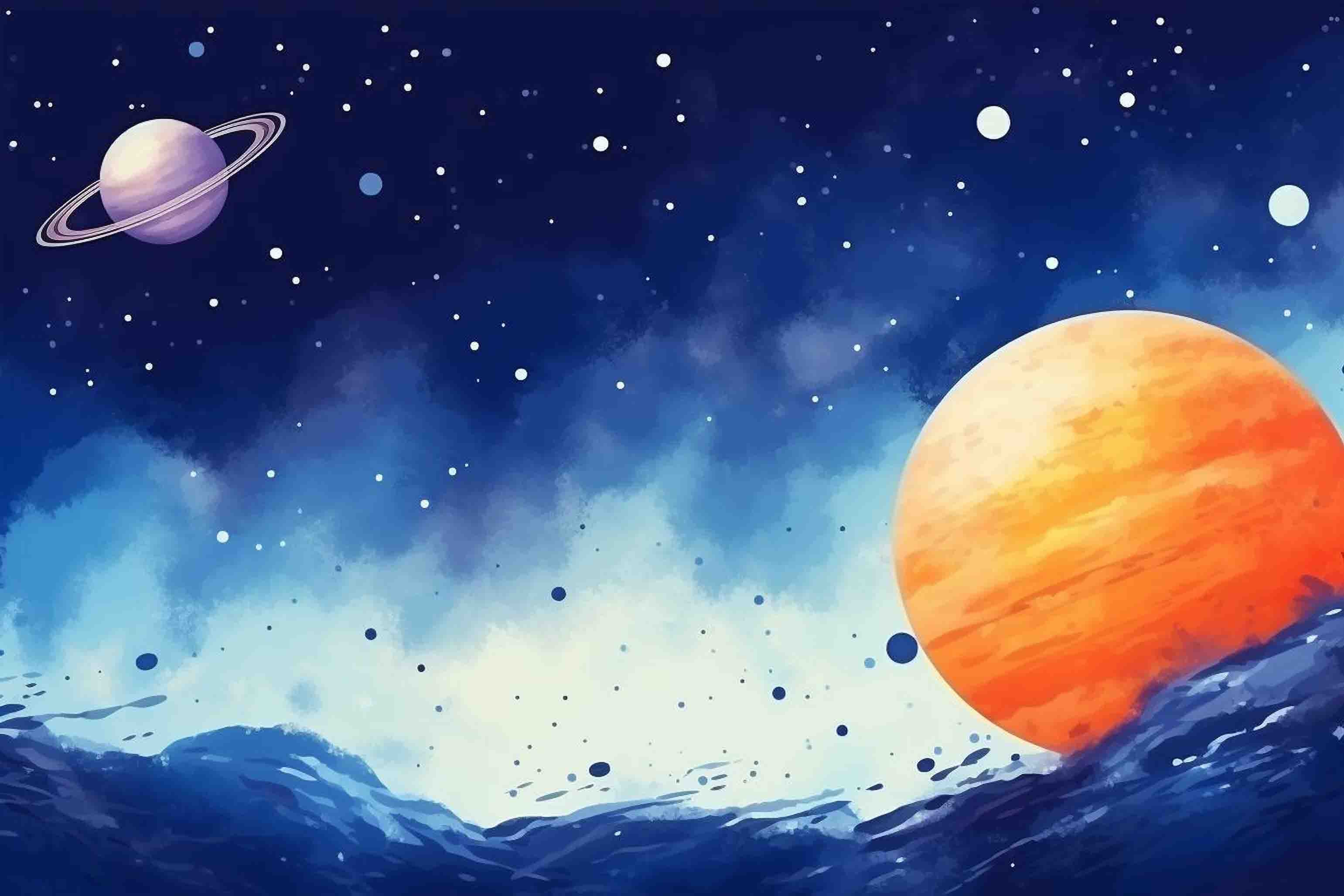3D Watercolour The Earth Wave Point Wall Mural Wallpaper YXL 188