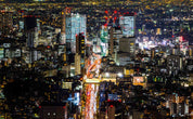 3D Urban Night Scene of Tokyo Japan Wallpaper Wall Mural Wall Decor Wall Art Wall Sticker Remoable Wallpaper 50