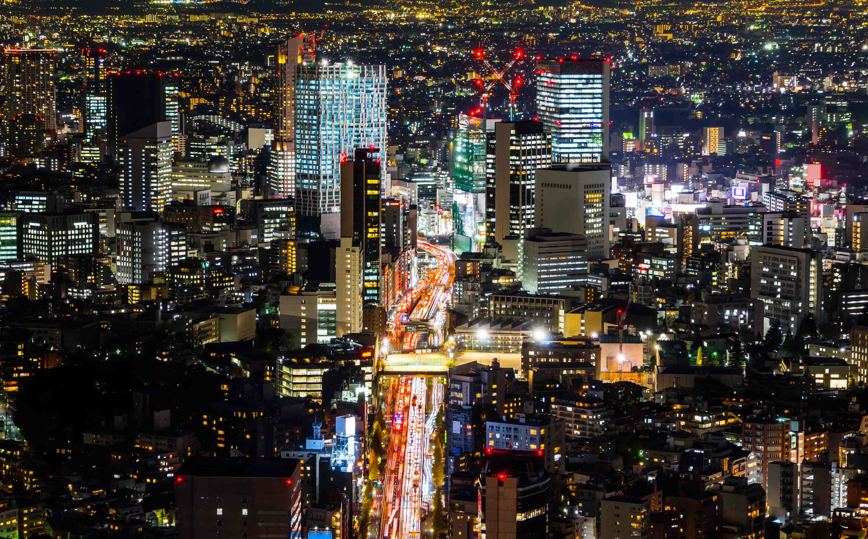 3D Urban Night Scene of Tokyo Japan Wallpaper Wall Mural Wall Decor Wall Art Wall Sticker Remoable Wallpaper 50