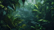 3D Tropical Green Jungle Wallpaper Wall Mural Wall Decor Wall Art Wall Sticker Remoable Wallpaper LQH