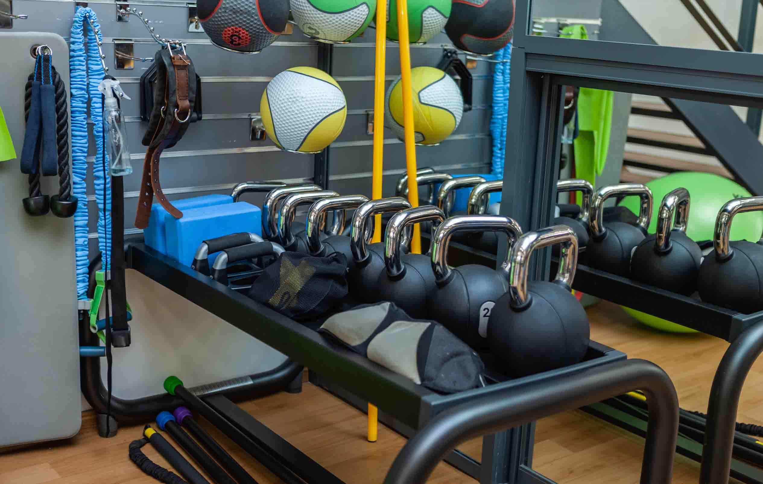 3D Storeroom Fitness Ball Ball Wall Mural Wallpaper YXL 2394