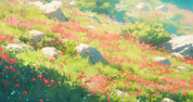 3D Hillside Floral Tree Nature Landscape Wallpaper Wall Mural Wall Decor Wall Art Wall Sticker Remoable Wallpaper LQH 19
