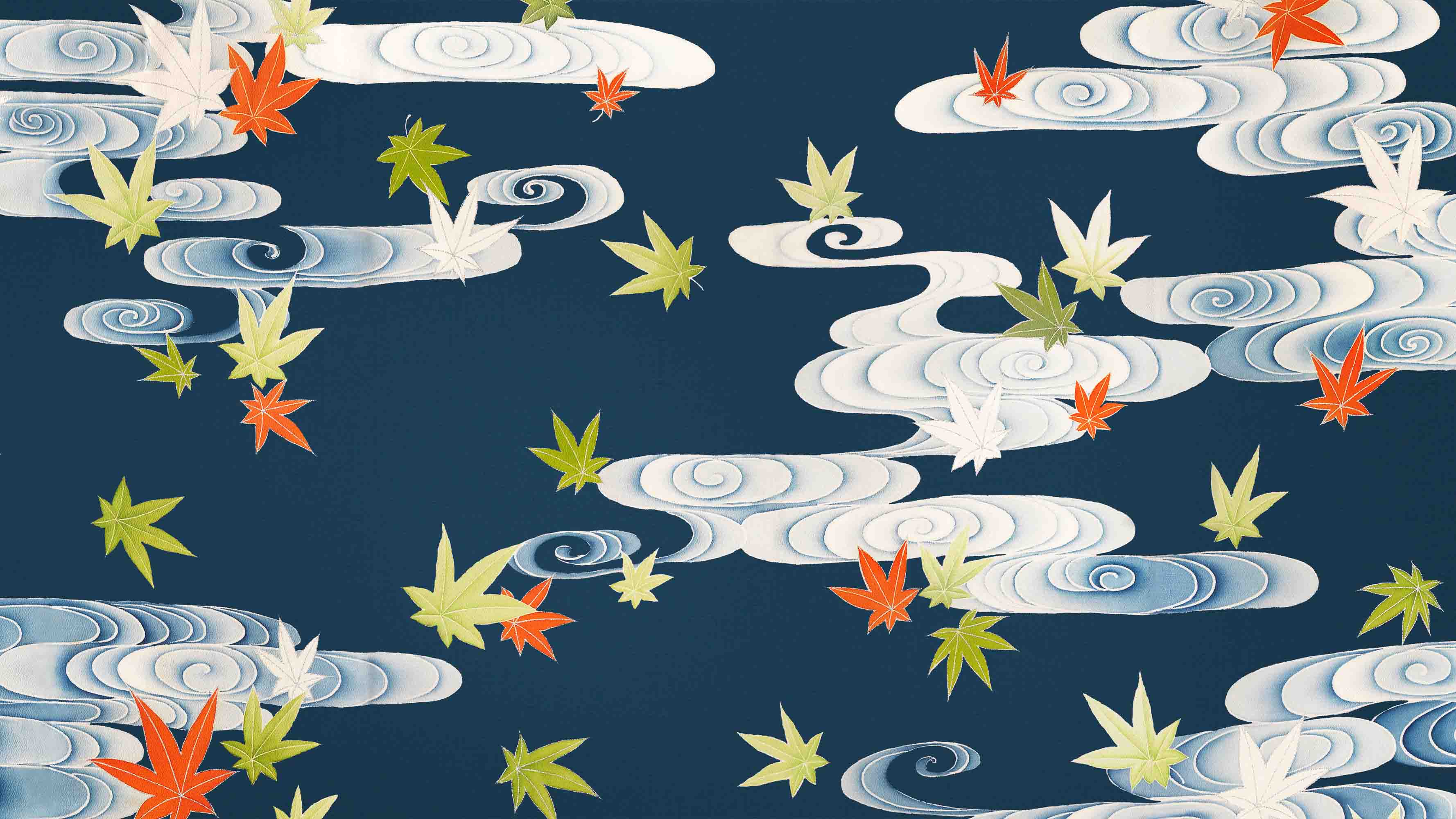 3D Autumn Maple Leaf Sky Cloud Pattern Wallpaper Wall Mural Wall Decor Wall Art Wall Sticker Remoable Wallpaper LQH 50