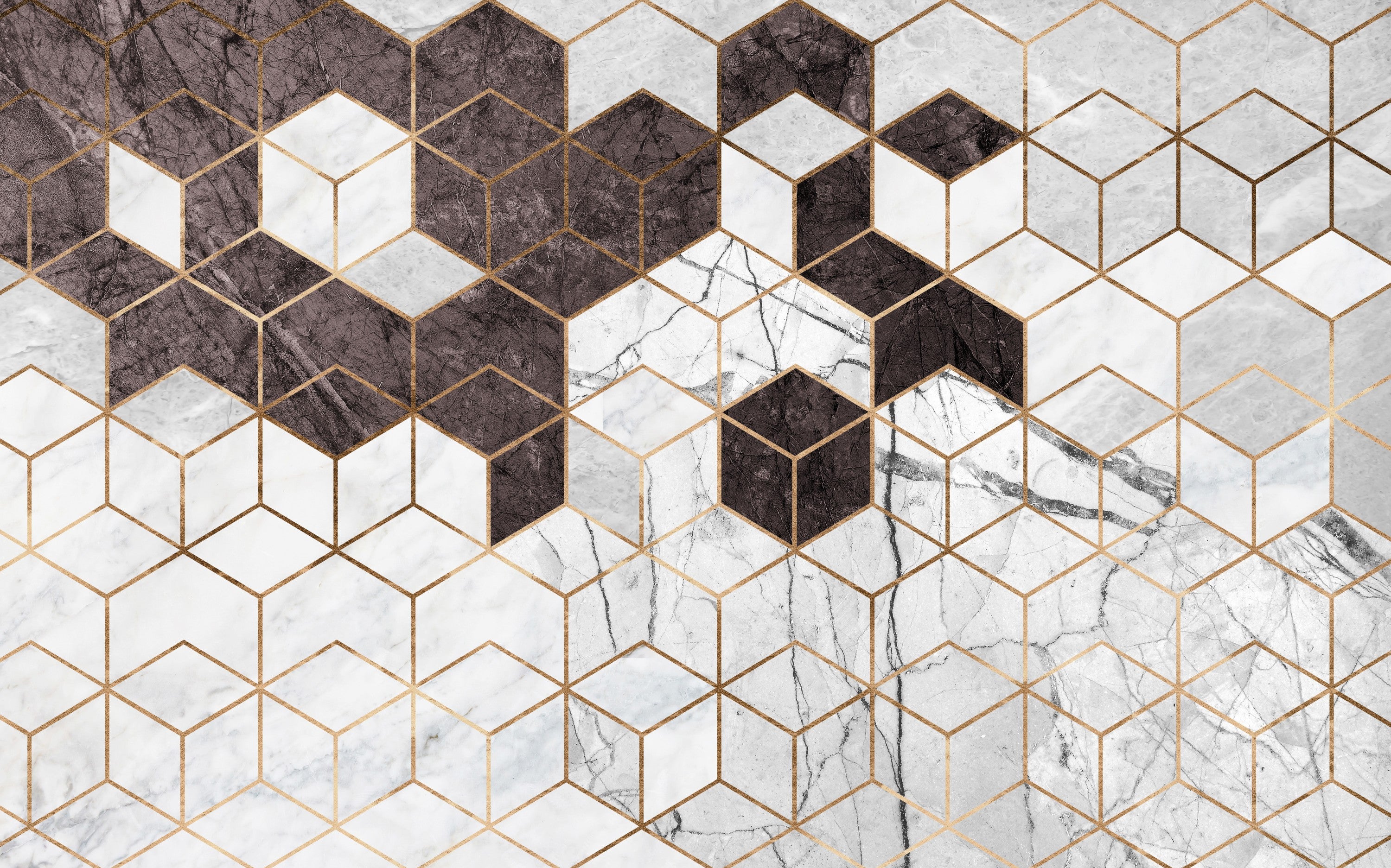 3D Office Business Technology Geometric Polygon Wall Mural Wallpaper 13