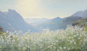 3D Sky Mountains Floral Nature Landscape Wallpaper Wall Mural Wall Decor Wall Art Wall Sticker Remoable Wallpaper LQH 27