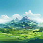 3D Sky Cloud Mountains Nature Landscape Wallpaper Wall Mural Wall Decor Wall Art Wall Sticker Remoable Wallpaper LQH 28