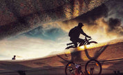 3D Mountain Person Cycling Road Wall Mural Wallpaper YXL 98
