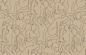 3D Abstract Brown People Cartoon Wallpaper Wall Mural Wall Decor Wall Art Wall Sticker Remoable Wallpaper LQH