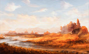 3D Autumn Landscape Oil Painting Wallpaper Wall Mural Wall Decor Wall Art Wall Sticker Remoable Wallpaper LQH 35