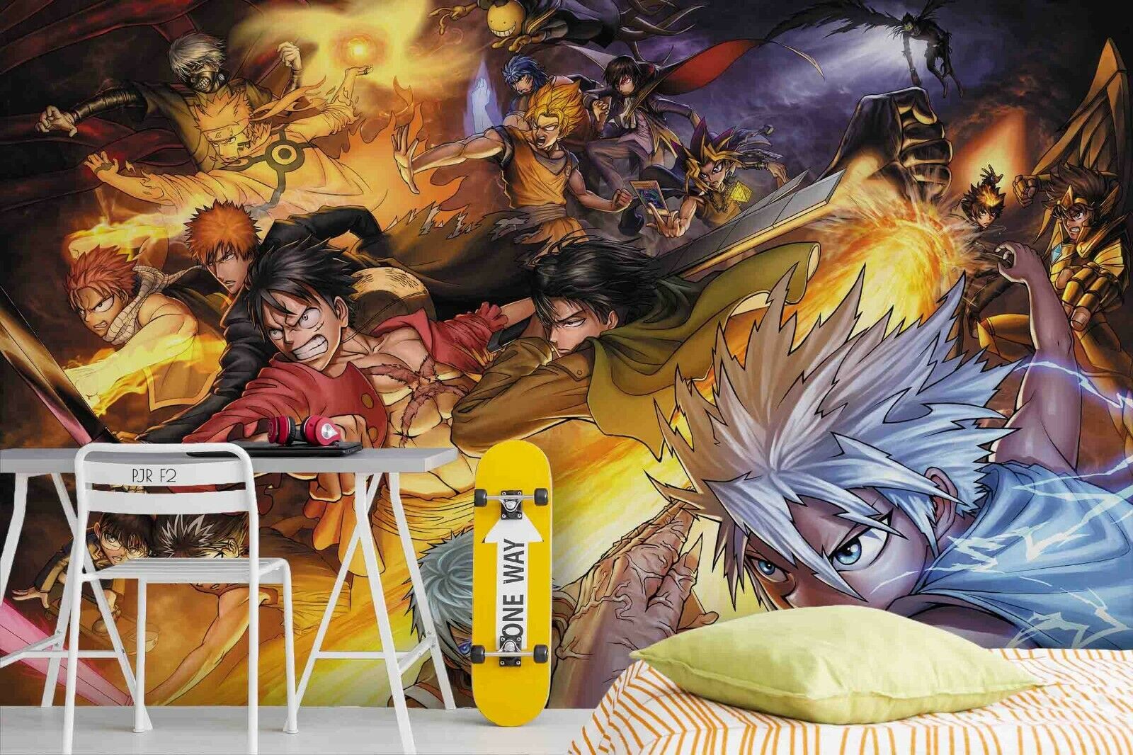 3D Cartoon Person Fencing Light Wall Mural Wallpaper YXL 802