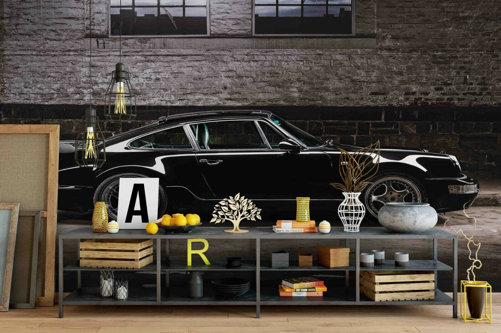 3D Architecture House Automobile Wall Mural Wallpaper YXL 1096