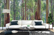 3D Forest Tree Trunk immersive woodland tree mural wall mural wallpaper for living room