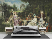 3D Classical Garden Painting vintage garden figure painting wall mural wallpaper for bedroom