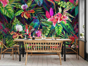 3D Floral Morning Glory Leaf Wall Mural Wallpaper YXL 902