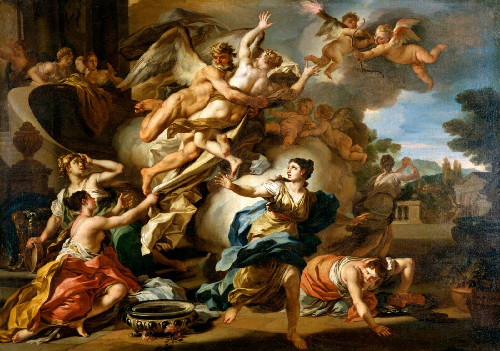 3D Classical Greek Oil Painting classical mythology oil painting wall mural wallpaper for dining room - view 3