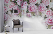 3D Floral Peony Rose Leaf Wall Mural Wallpaper YXL 868