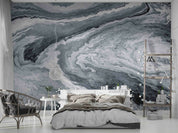 3D Abstract Damaskeen Gray Texture Wall Mural Wallpaper YXL 839