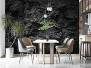 3D Mountain Stone Black Ripple Wall Mural Wallpaper YXL 787