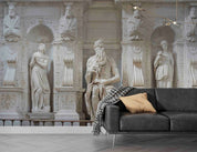 3D Sculpture Person Figure Wall Mural Wallpaper YXL 1065