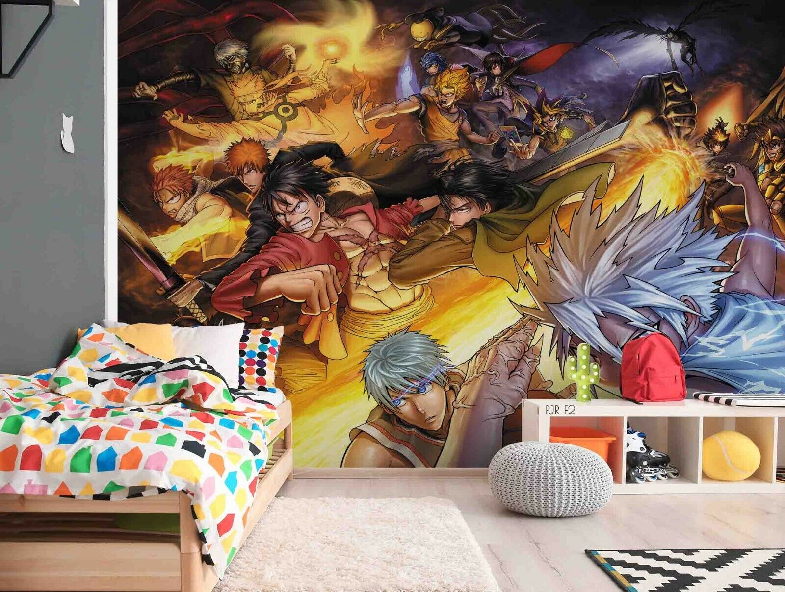 3D Cartoon Person Fencing Light Wall Mural Wallpaper YXL 802