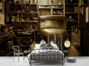 3D Garage Automobile Component Wall Mural Wallpaper YXL 973