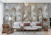 3D Sculpture Person Figure Wall Mural Wallpaper YXL 1065