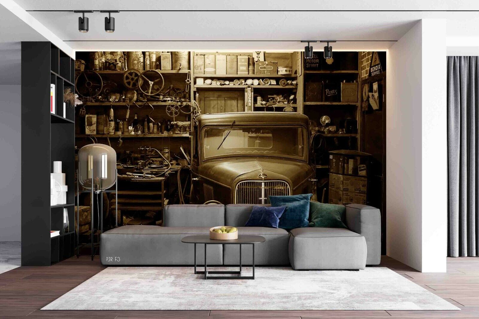 3D Garage Automobile Component Wall Mural Wallpaper YXL 973