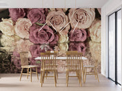3D Floral Rose Water Ripple Petal Wall Mural Wallpaper YXL 870