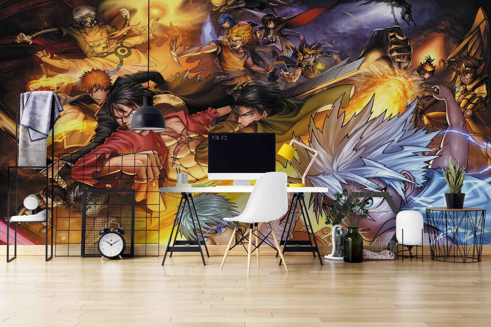 3D Cartoon Person Fencing Light Wall Mural Wallpaper YXL 802