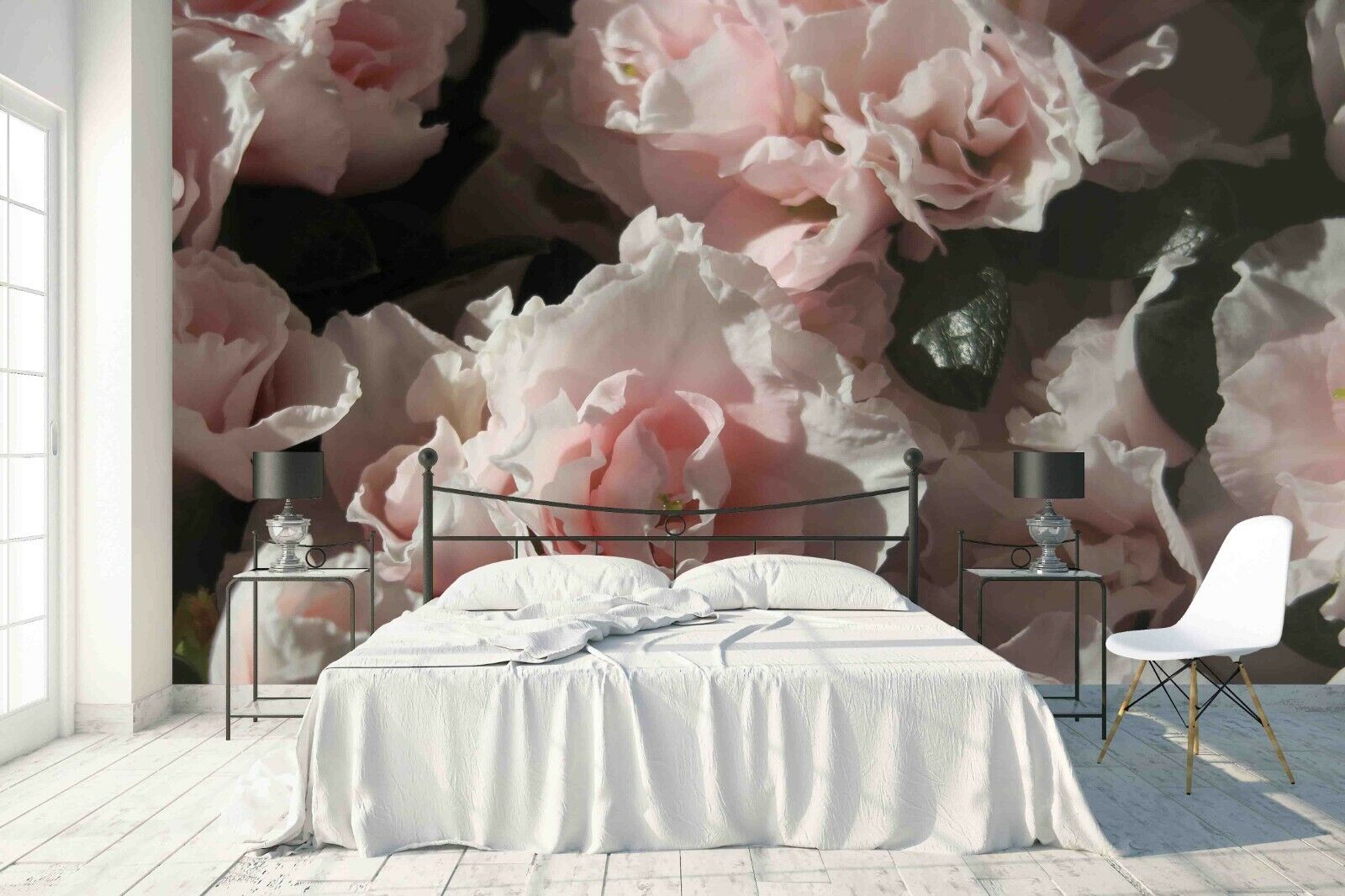 3D Pink Carnation Floral romantic oversized flower mural wall mural wallpaper for nursery - view 4