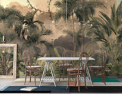 3D Warm Palm Forest warm tropical palm forest wall mural wallpaper for living room - view 6