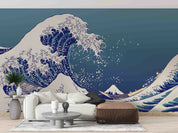 3D Sea Spindrift Damaskeen Wall Mural Wallpaper YXL 1069