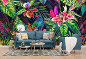 3D Floral Morning Glory Leaf Wall Mural Wallpaper YXL 902