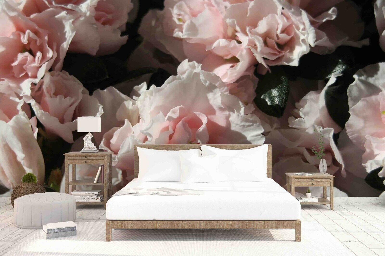 3D Pink Carnation Floral romantic oversized flower mural wall mural wallpaper for nursery - view 5