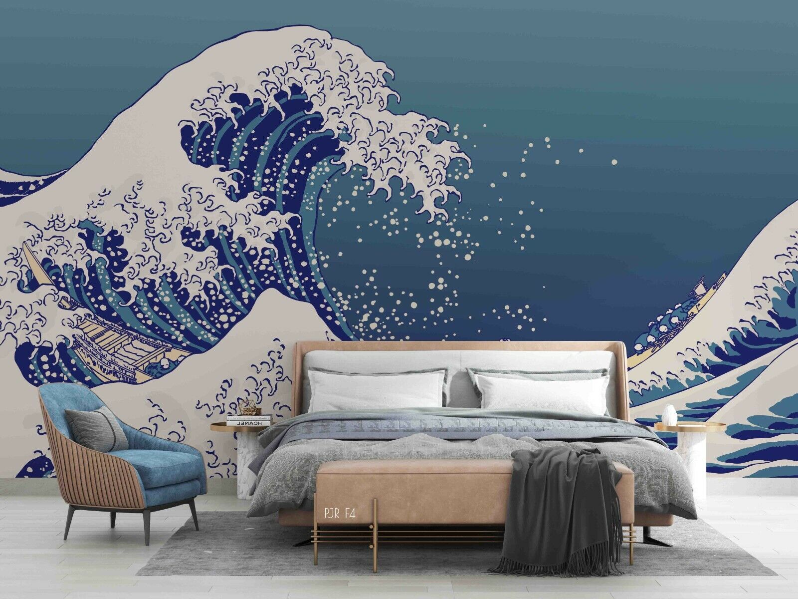 3D Sea Spindrift Damaskeen Wall Mural Wallpaper YXL 1069