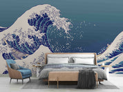3D Sea Spindrift Damaskeen Wall Mural Wallpaper YXL 1069