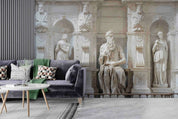 3D Sculpture Person Figure Wall Mural Wallpaper YXL 1065