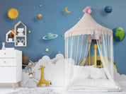 3D Rocket Solar System rocket solar system space scene wall mural wallpaper for kids room - view 4