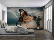 3D Animal Horse Mane Cloud Wall Mural Wallpaper YXL 1066