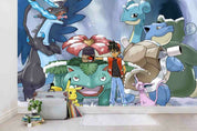 3D Cartoon Dragon Rabbit Water Wall Mural Wallpaper YXL 804