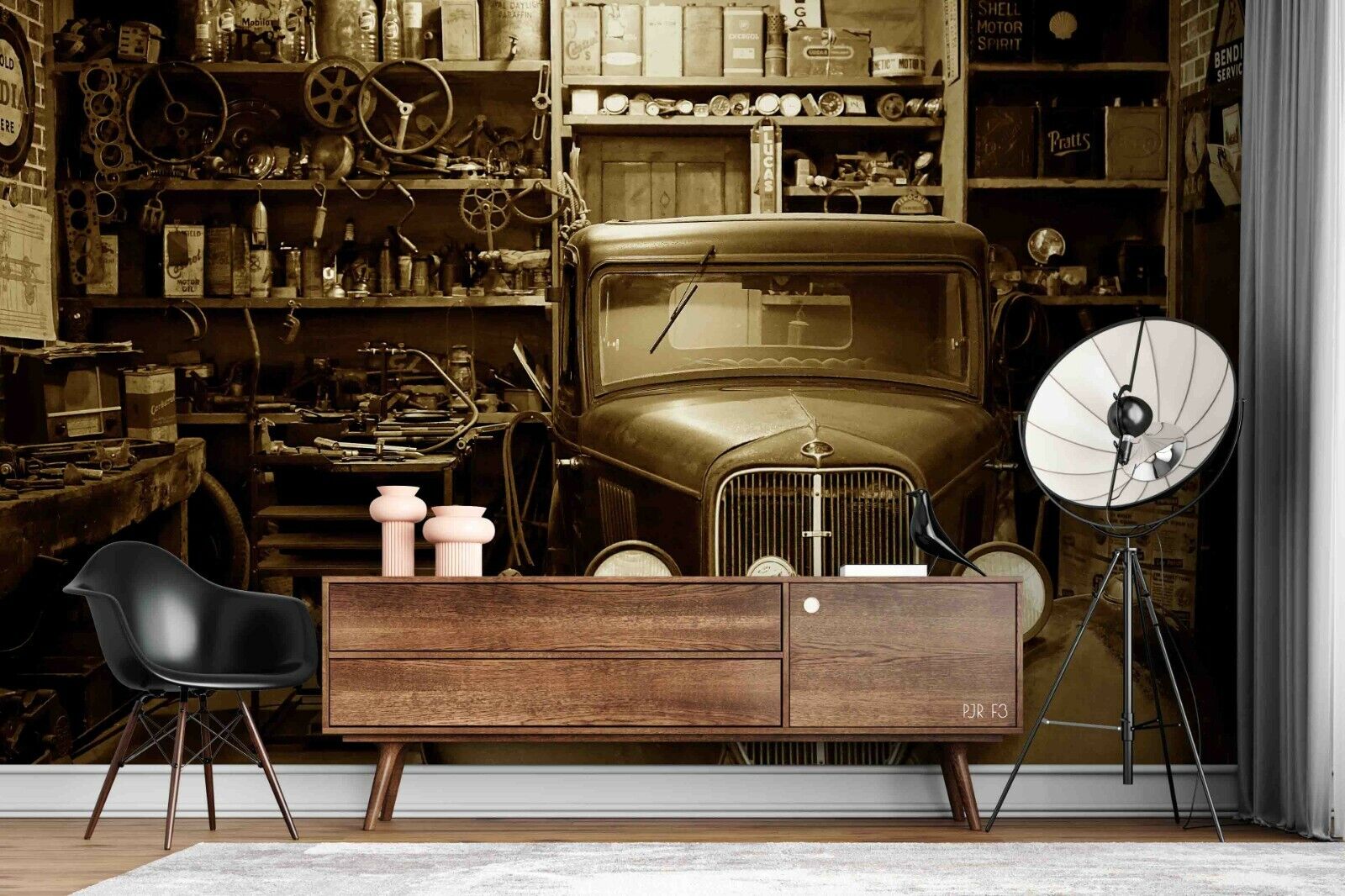 3D Garage Automobile Component Wall Mural Wallpaper YXL 973