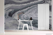 3D Abstract Damaskeen Gray Texture Wall Mural Wallpaper YXL 839