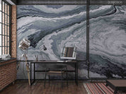 3D Abstract Damaskeen Gray Texture Wall Mural Wallpaper YXL 839