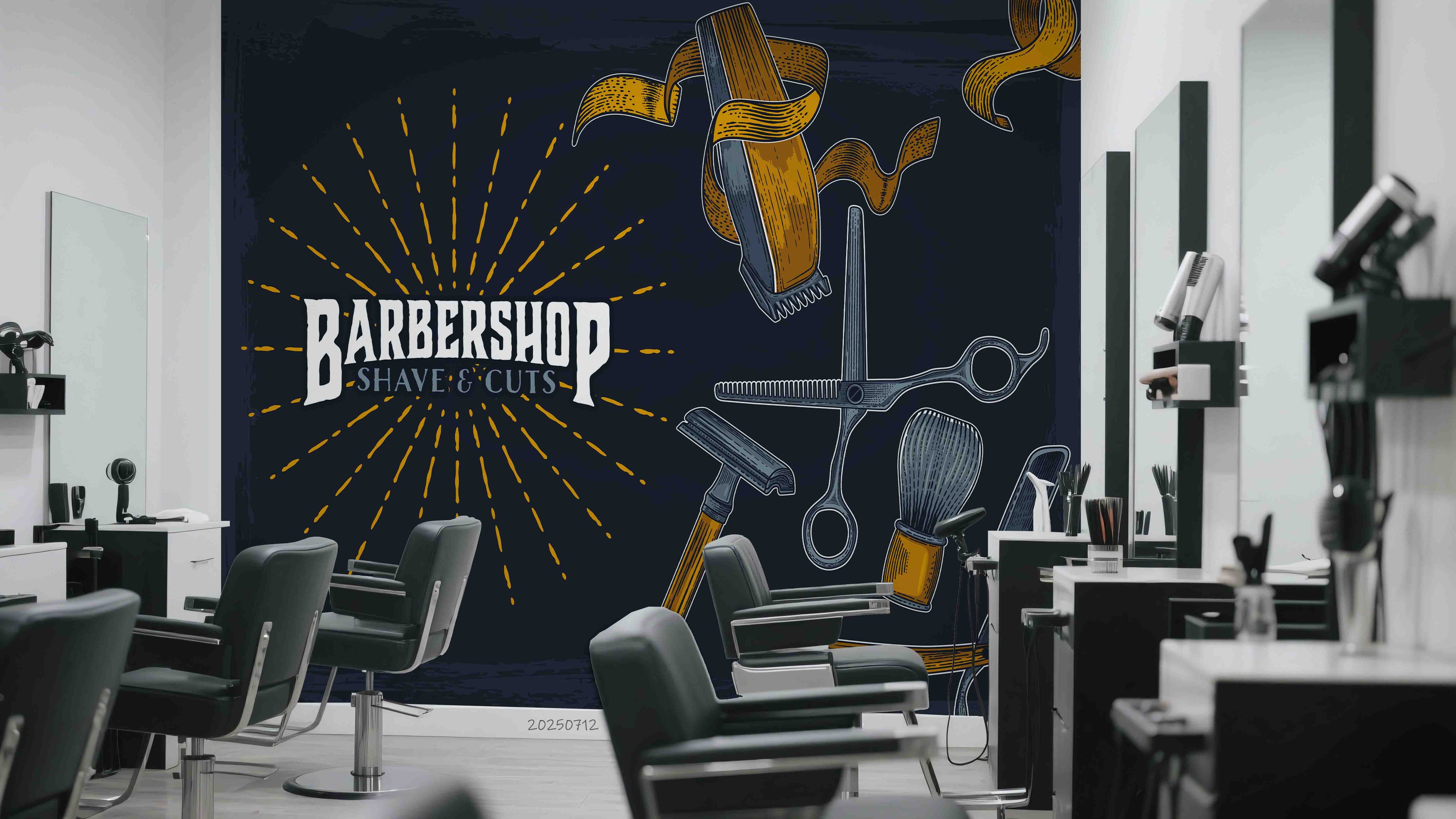 3D Salon Shop Beauty Salon Barber Shop Wall Mural Wallpaper 63