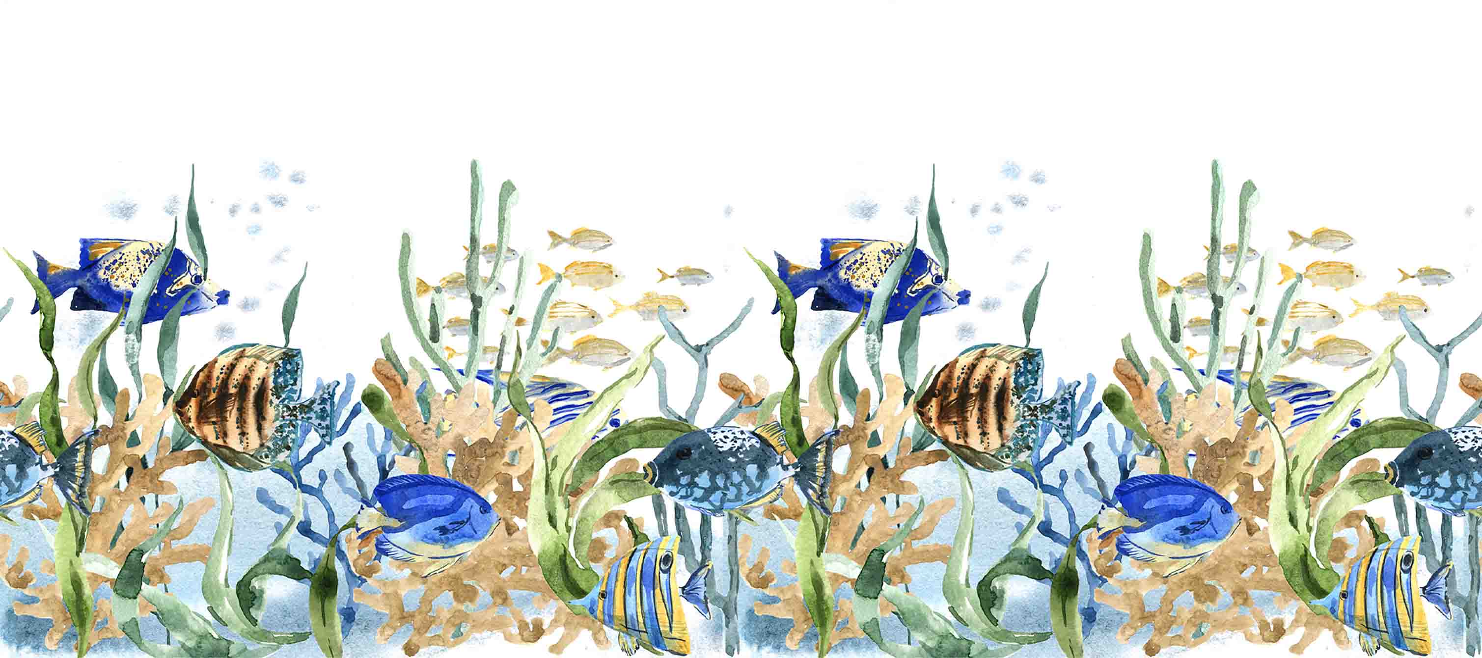 3D Animal Sea Fish Coral Dot Wall Mural Wallpaper YXL 43