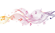 3D Line Stave violet Red Yellow Wall Mural Wallpaper YXL 03- Jess Art Decoration