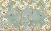 3D Aged Care Retirement Home Gerocomium Rest Home Floral Bird Vintage Wall Mural Wallpaper 8